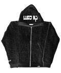 Patterned Black Hoodie